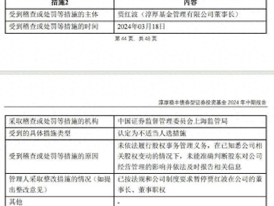 揭秘淳厚基金“消失的董事会”：董事长竟被认定为不适当人选？