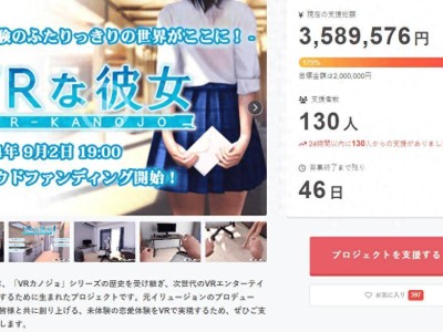 新款《VR女友》游戏众筹火热开启，你的“虚拟老婆”喊你来投资啦！