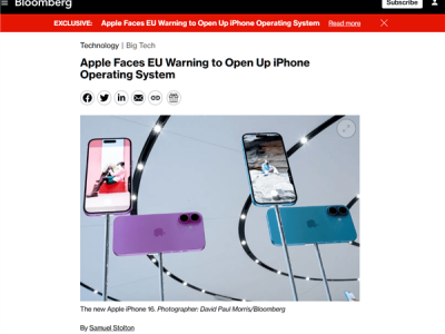 欧盟向苹果施压：不开放iPhone系统就重罚，苹果将如何应对？