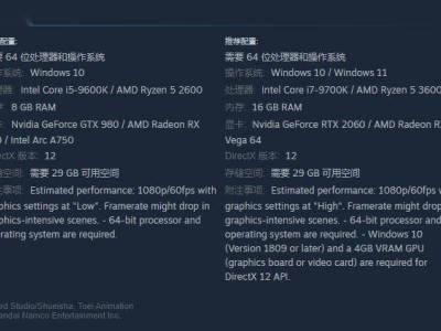 《七龙珠 电光炸裂！ZERO》PC版配置揭晓，Steam国行售价298元起！