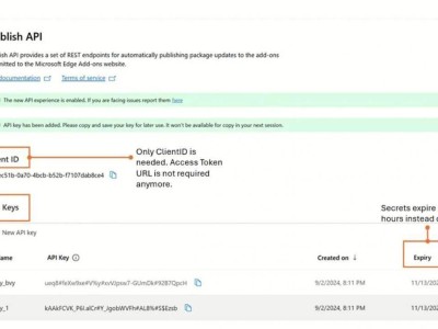 微软新推Publish API，Edge扩展安全再升级，动态密钥生成引关注！