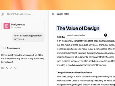 OpenAI全新工具ChatGPT Canvas来袭，免费开放助力创作与编码！
