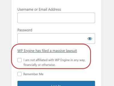 WP Engine与WordPress起纷争，用户登录论坛受影响？