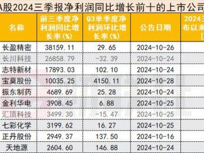 A股三季报透视：绩优股领跑，哪些板块蕴藏新机遇？