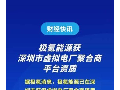 极氪能源获深圳市虚拟电厂聚合商平台资质