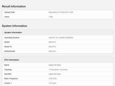 苹果新款MacBook Pro性能曝光：M4 Max芯片除GPU外全面碾压M2 Ultra！