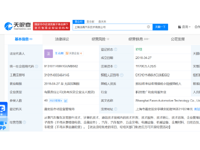 法法汽车全资子公司注册资本增至1.17亿人民币，未来布局引关注！