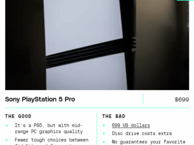 PS5 Pro获外媒8分评价：售价700美元，游戏性能提升有限