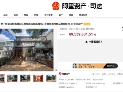 深圳豪宅法拍热：高溢价成交，市场回暖信号？