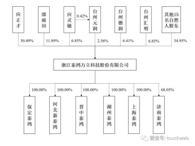 泰鸿万立冲刺IPO：年营收超15亿，应氏家族掌控37.35%股权