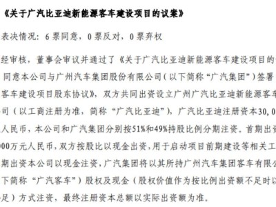 广汽比亚迪合作告终，合资公司股权变更，生产资质已注销