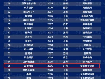 云徙科技跻身2024年GEI中国潜在独角兽榜单，数字化增长引领行业新风向！