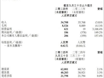 高鑫零售发布半年财报：营收347亿，利润1.86亿，同比均有所下降