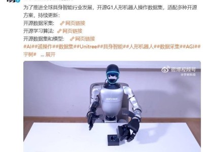 宇树科技G1人形机器人操作数据集全新开源，推动全球具身智能发展