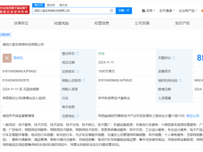 哈啰出行旗下新公司亮相咸阳，注册资本高达1000万美元，业务布局广泛