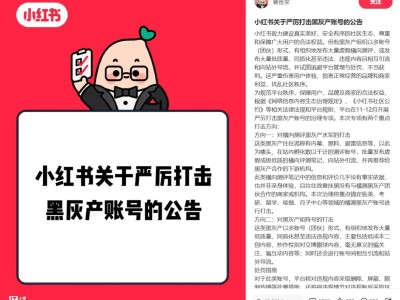 小红书重拳出击！史上最严黑灰产账号治理行动启动