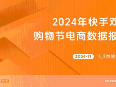 2024快手双11电商数据大揭秘：哪些品类和品牌脱颖而出？