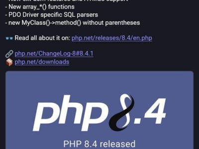 PHP 8.4.1重磅升级：引入属性钩子、新DOM API等，提升开发效率