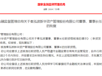 秦泓波掌舵新华资产，原总经理职务悬空，去年净利超6亿受托资产万亿级