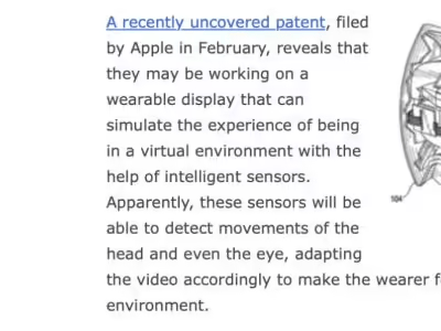 苹果Vision Pro头显技术渊源：16年前专利初露端倪