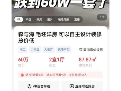 杭州森与海小区惊现60万房源，偏远还是捡漏？