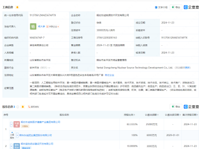 东诚药业携手蓝色药谷，共注资3亿成立核源技术开发公司