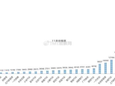 11月车企销量大战：比亚迪领跑，零跑、小鹏首破大关，奇瑞、吉利紧随其后