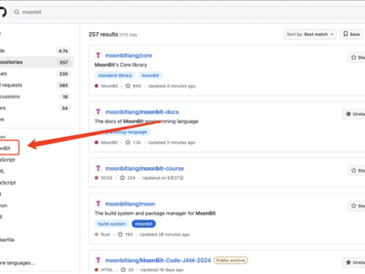 MoonBit编程语言崛起！两年被Github收录，核心用户数破三万