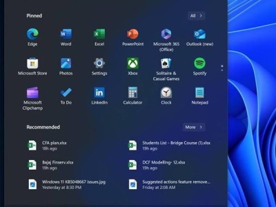 Win11开始菜单“推荐”再升级，算法优化提升精准度