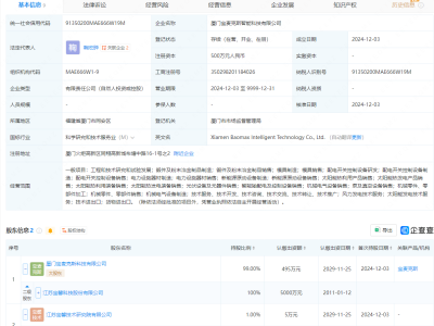 宝馨科技厦门布局，新设智能科技公司涉足多元制造领域