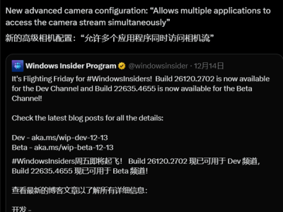 Win11新突破：微软实现多应用共享摄像头，告别第三方软件