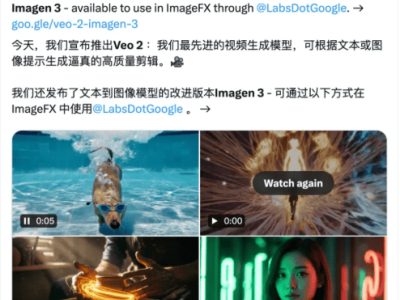 谷歌Veo 2视频生成模型震撼登场，4K分辨率完胜Sora模型