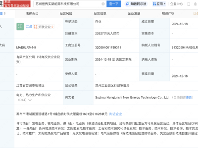 上汽晶科联手，新能源科技领域迎新巨头苏州恒隽实成立