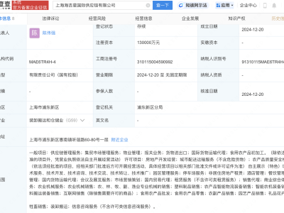 上海海吉星国际供应链公司正式成立，上海建工、农产品等巨头联手，注册资本高达13亿