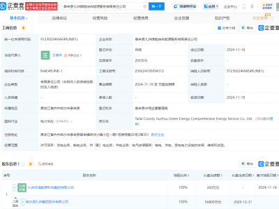 九洲集团新动作：两家综合能源服务公司相继成立