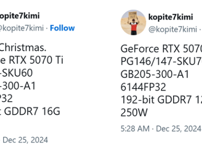 NVIDIA RTX 5070/Ti规格大揭秘：5070 Ti性能或媲美4090？