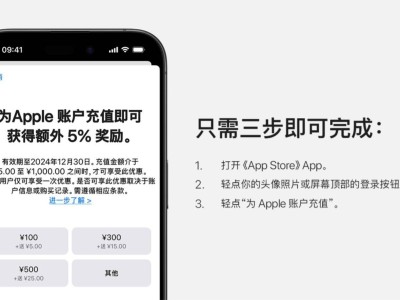 苹果App Store充值5%奖励明日截止，你充了吗？