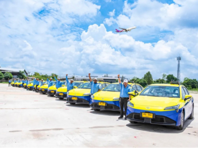 广汽埃安AION ES纯电出租车交付泰国孔敬机场，燃油出租车进入倒计时