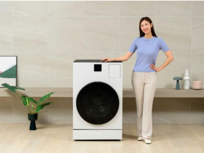 三星旗舰洗衣机Bespoke AI Combo灰色版发布：智能配对手机，AI精控洗烘程序