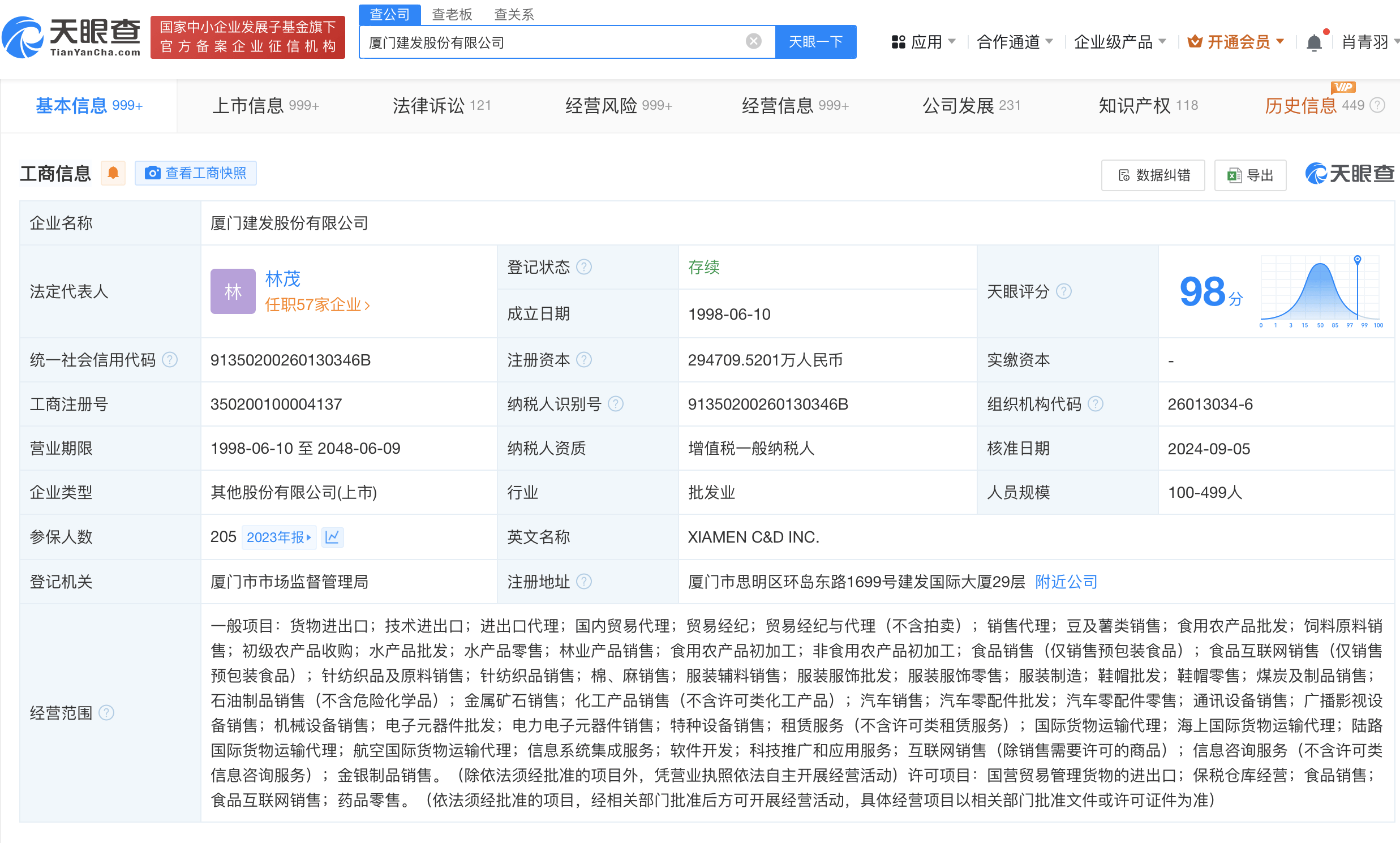 厦门建发股份有限公司工商变更相关图片