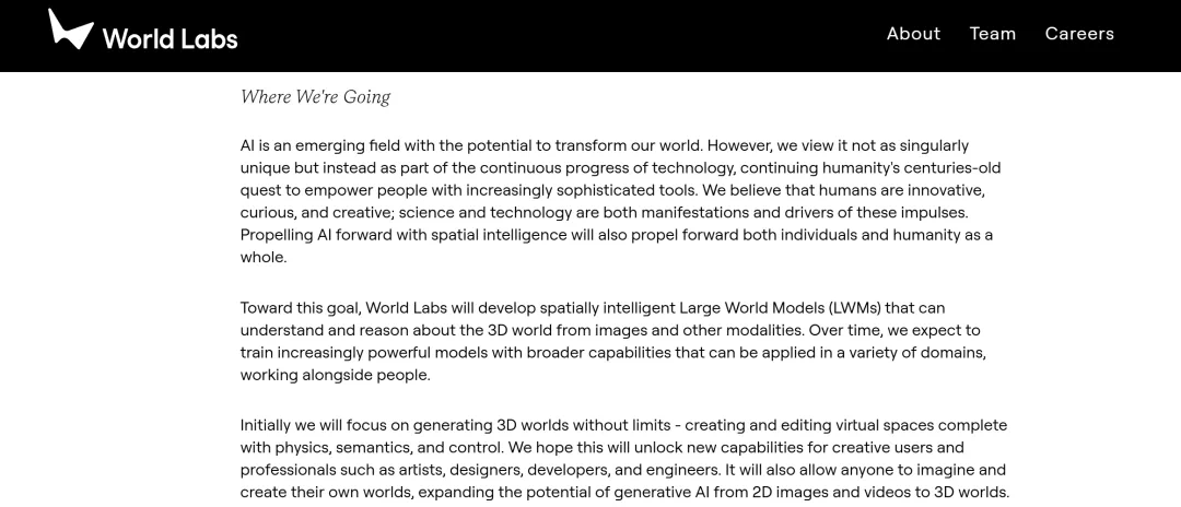 World Labs 愿景介绍