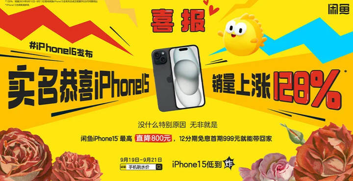 二手平台实名恭喜iPhone 15