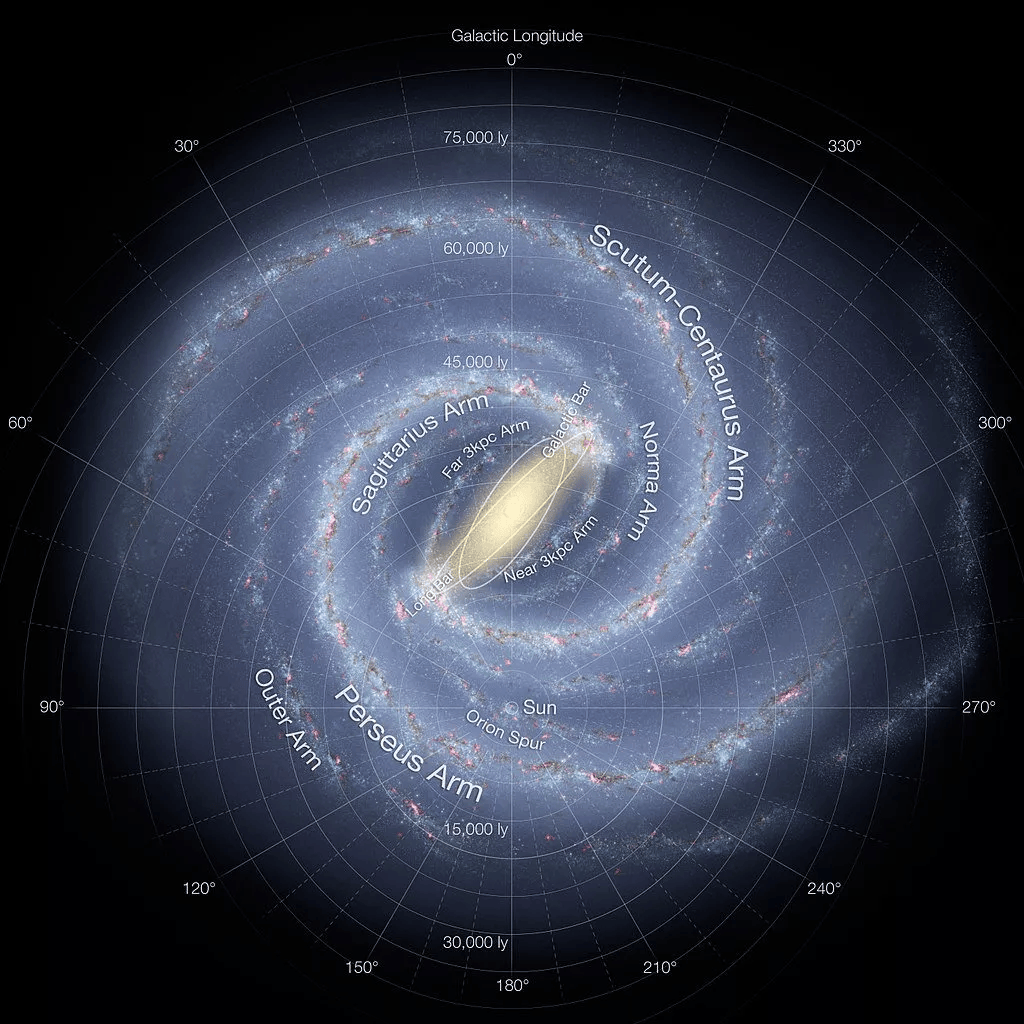 WISE红外卫星观测到的银河系