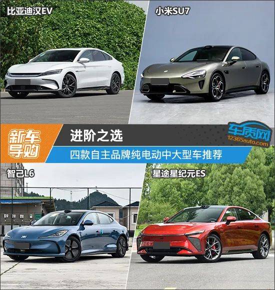 四款热门纯电动中大型车