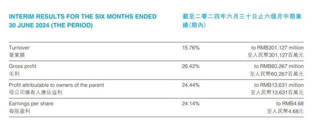 比亚迪财报数据图表