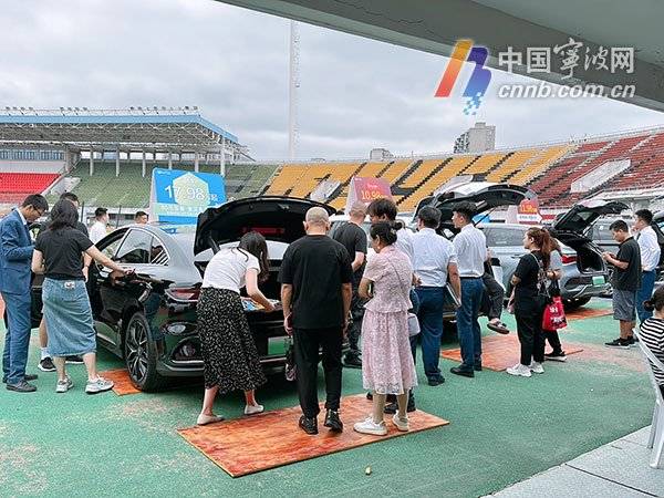 戶外車展吸引不少市民看車