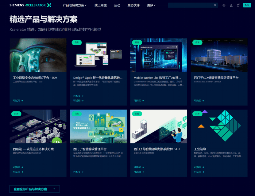 西门子Xcelerator产品与服务示例