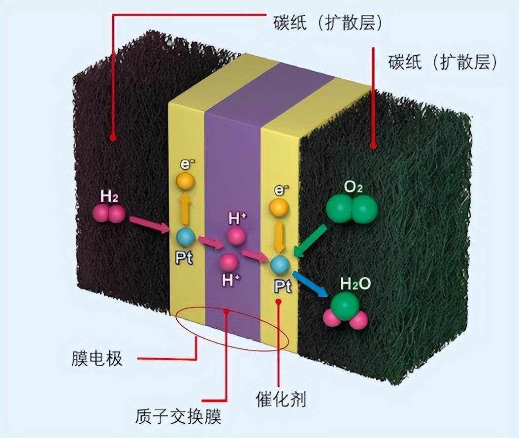 燃料电池示意图