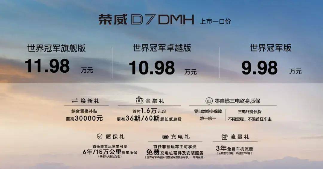 荣威D7 DMH世界冠军版外观