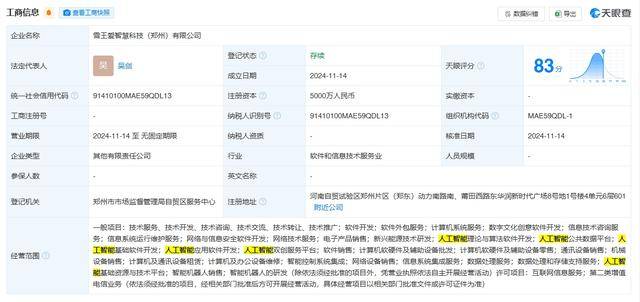 雪王愛智慧科技公司相關信息